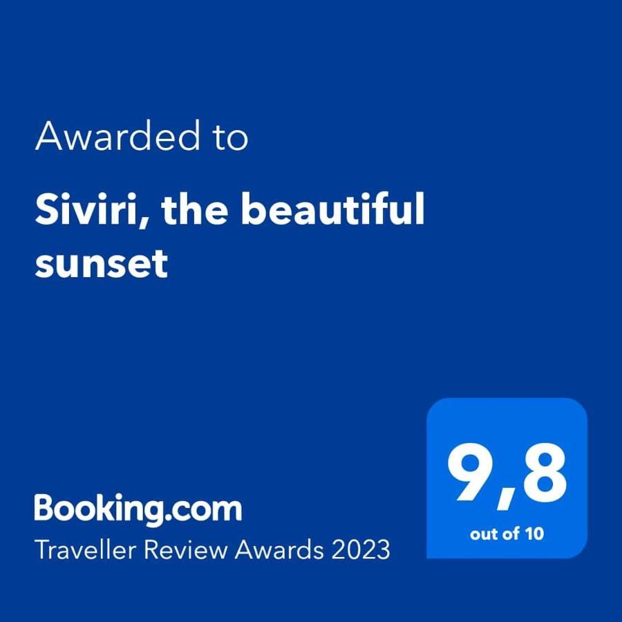 Siviri, The Beautiful Sunset Villa Buitenkant foto